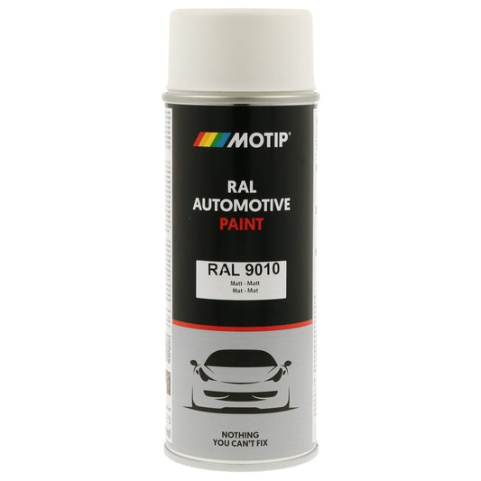 MOTIP Sprühlack Automotive RAL 9010 | Matt, 400ml