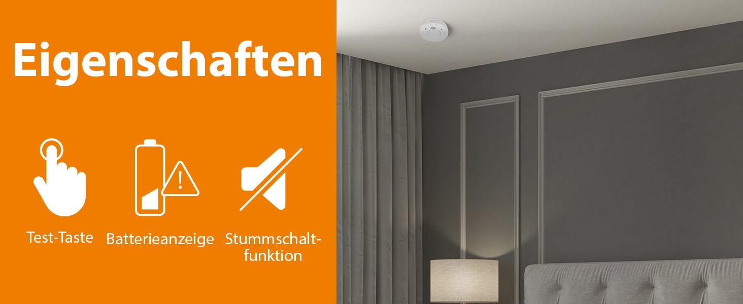 Rauchmelder RM520 Vds 10 Jahres Batterie