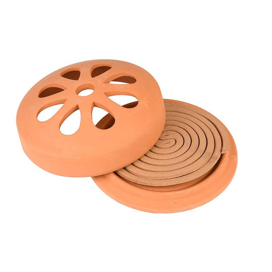 Citronella Spiralen in Terrakotta 15,2x15,2x5,9 cm