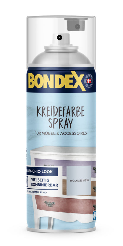 BONDEX Kreidefarbe Spray wolkig weiss 0,4L