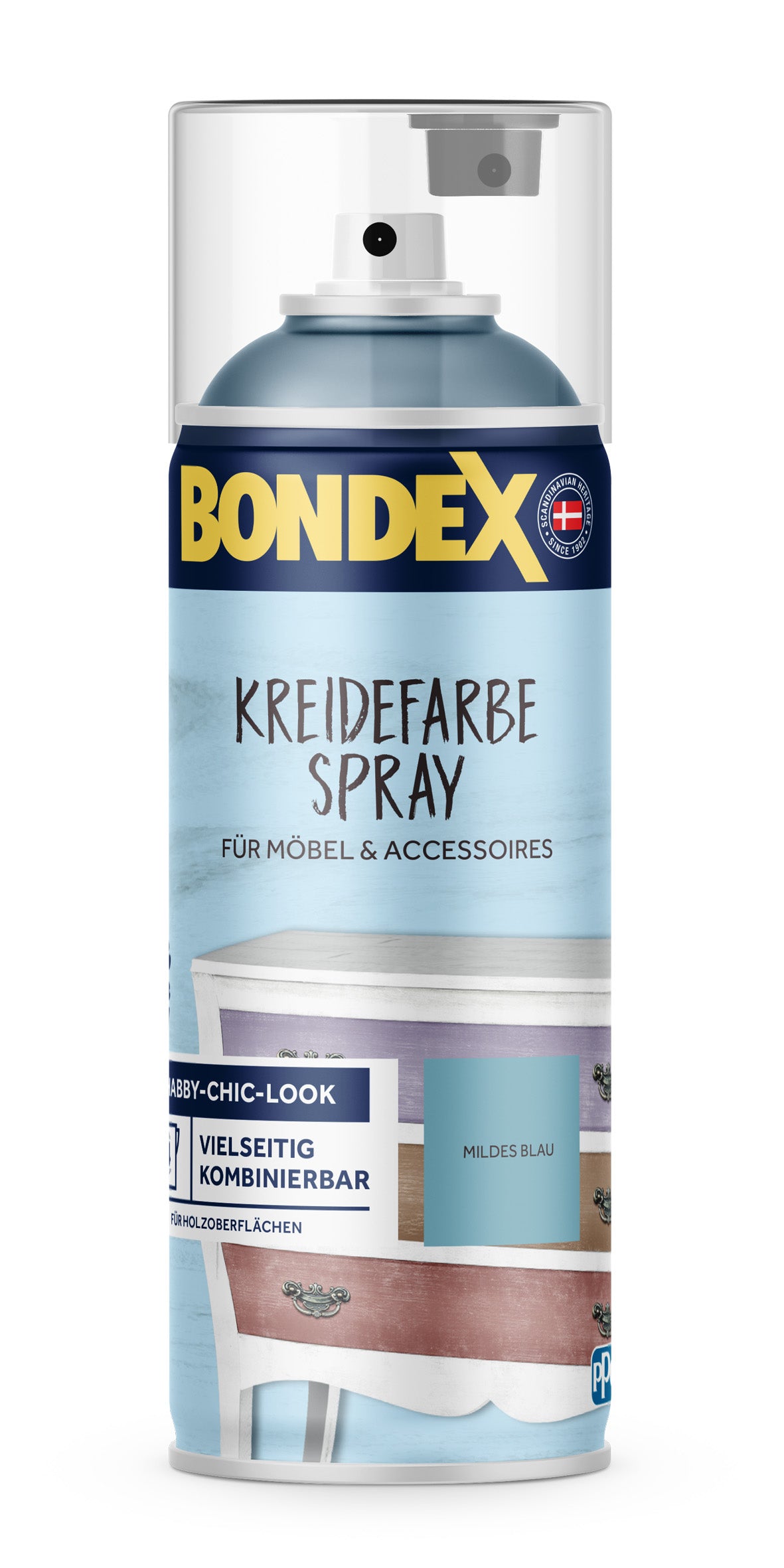 BONDEX Kreidefarbe Spray mildes blau 0,4L