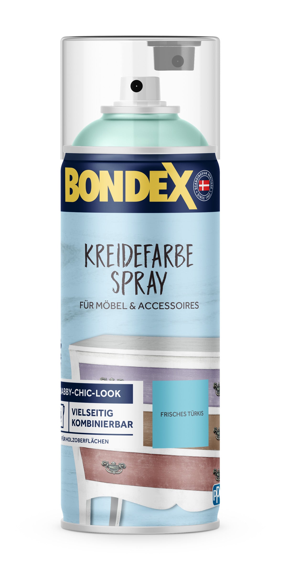 BONDEX Kreidefarbe Spray frisches türkis 0,4L
