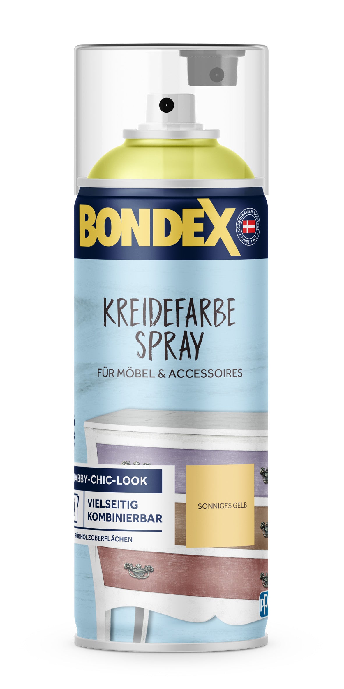BONDEX Kreidefarbe Spray sonniges gelb 0,4L