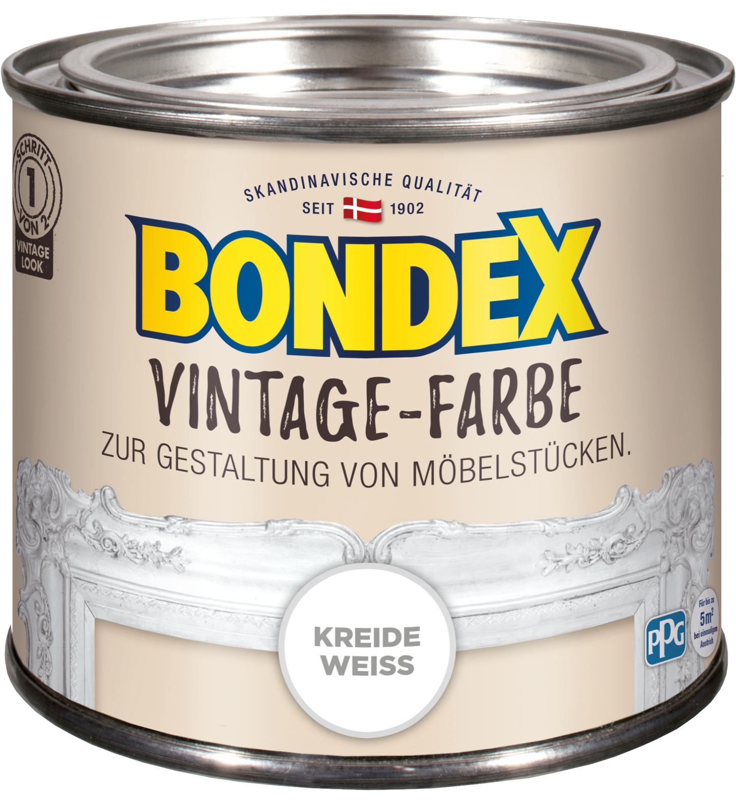 Vintage Farbe Kreideweiss 0,375 L