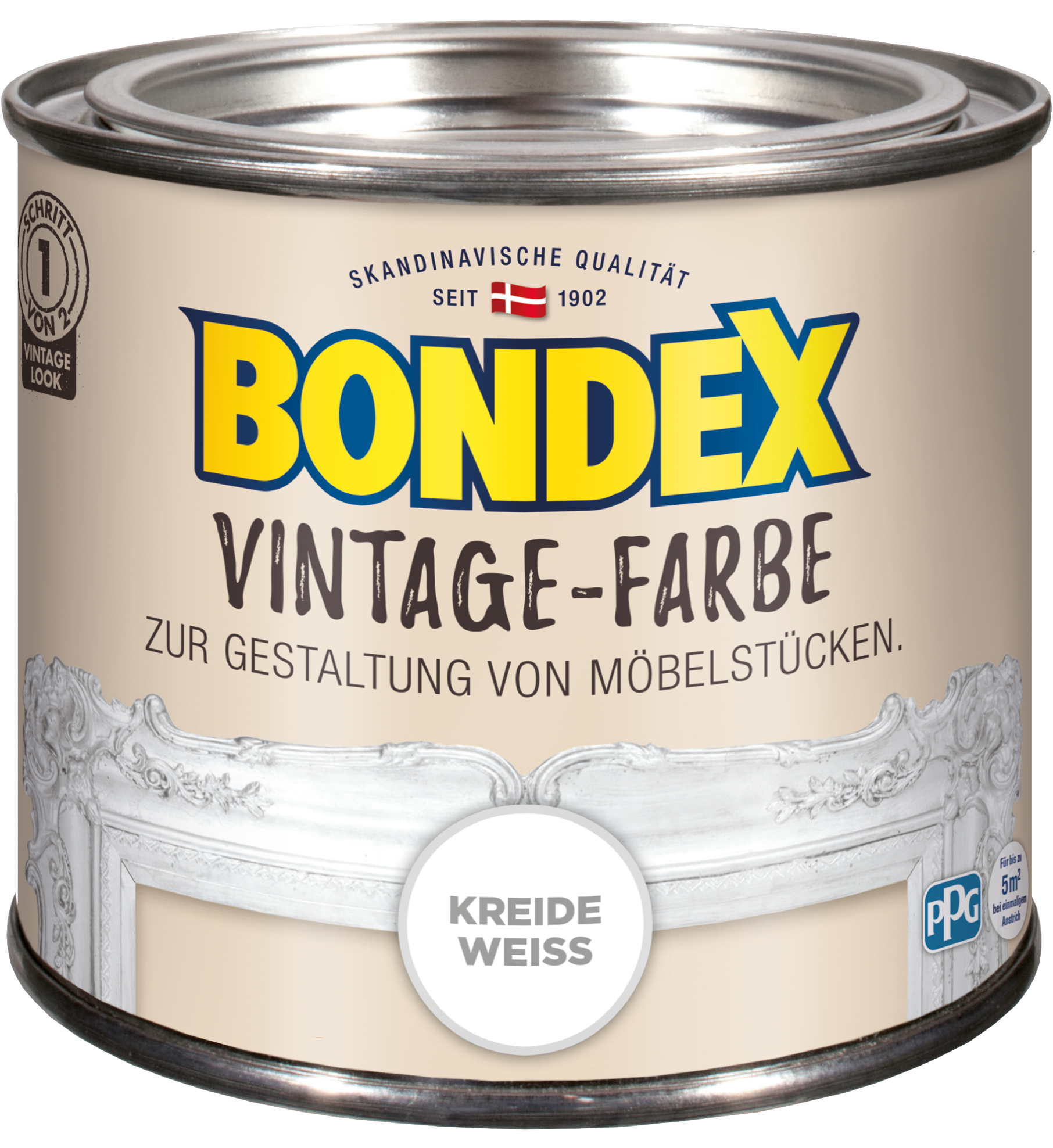 Vintage Farbe Kreideweiss 0,375 L