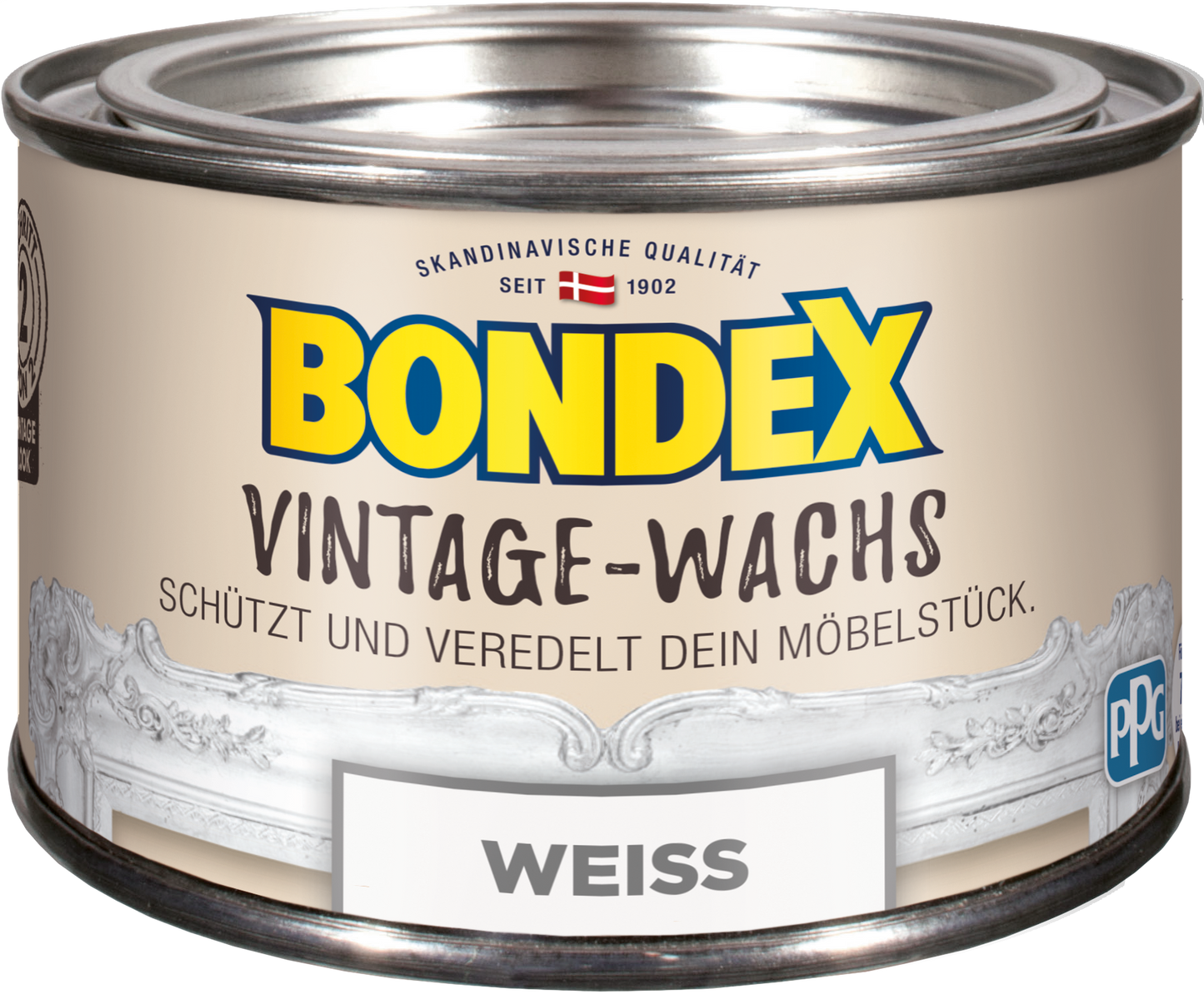 Vintage Wachs Kreideweiss 0,25 L