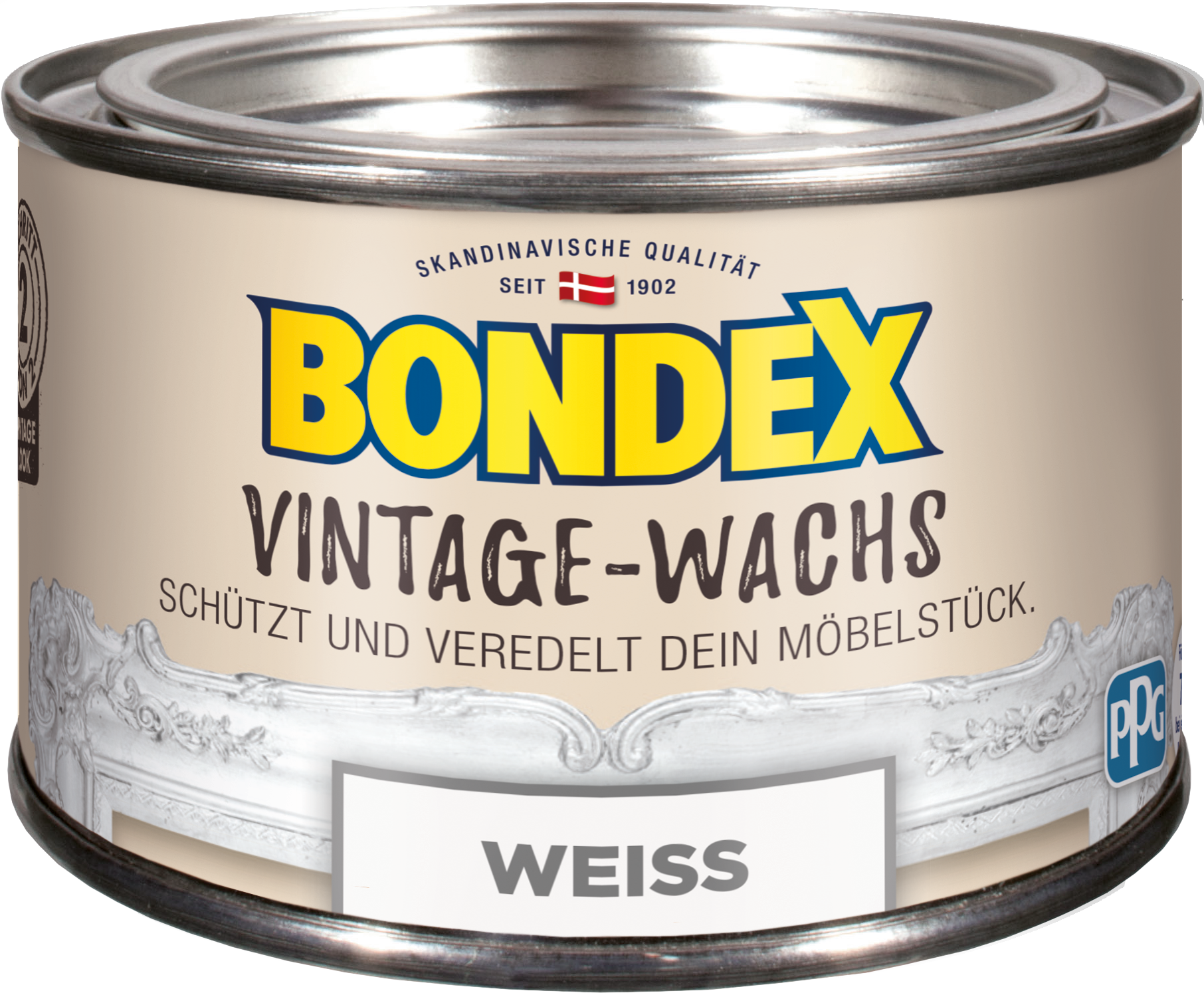 Vintage Wachs Kreideweiss 0,25 L