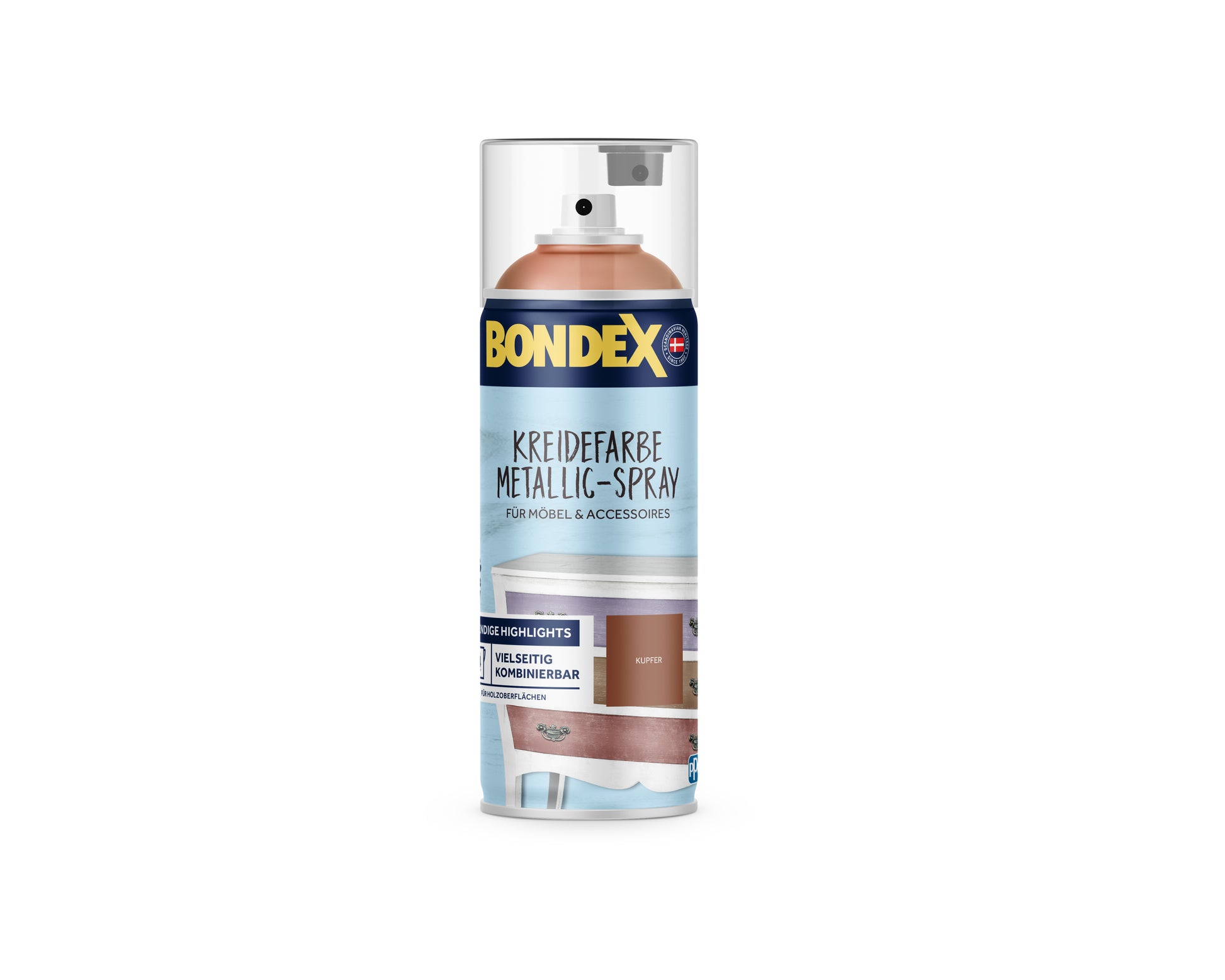 BONDEX Kreidefarbe Spray Kupferner Opal 400 ml