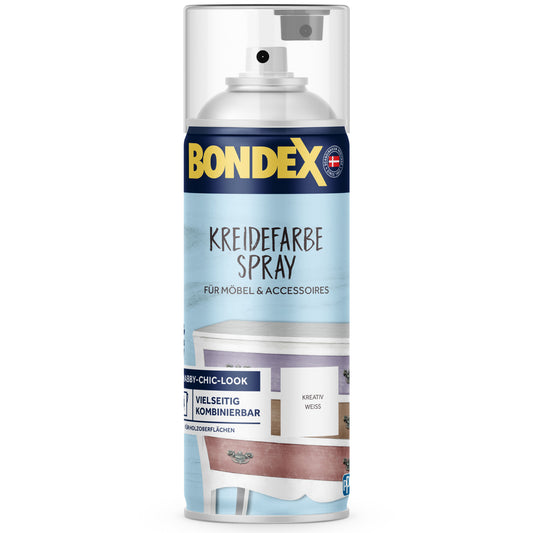 BONDEX Kreidefarbe Spray Kreativ weiss 400 ml