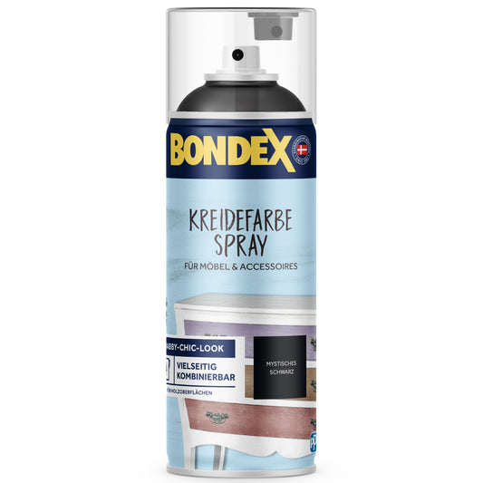 BONDEX Kreidefarbe Spray Mystisches Schwarz 400 ml