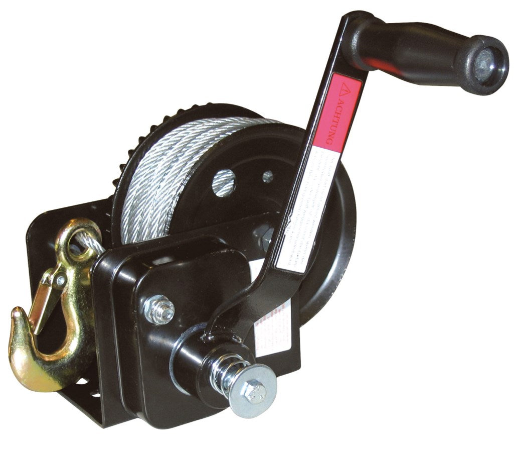 Kerbl Hand-Seilwinde mit 10m Seil ø 5mm | max. Zuglast 360 kg