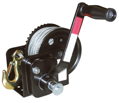 Kerbl Hand-Seilwinde mit 10m Seil ø 5mm | max. Zuglast 360 kg