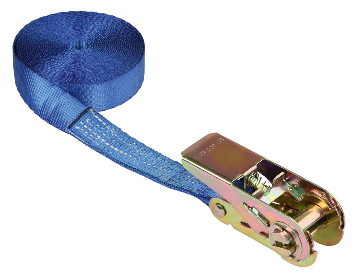 Kerbl Ratschenzurrgurt 1-teilig | blau 800kg [25mm/5m] 