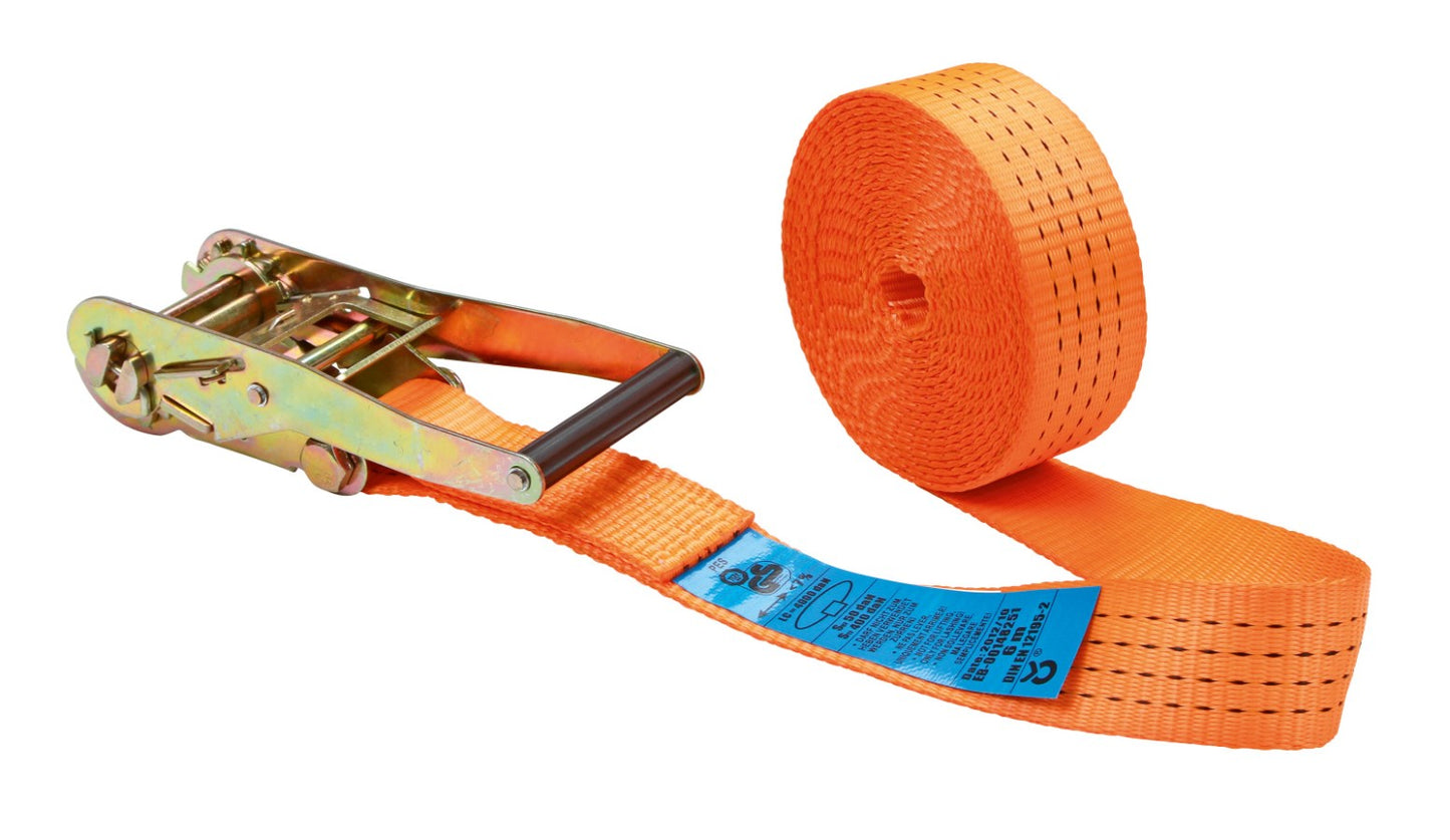 Kerbl Ratschenzurrgurt 1-teilig | orange 4000kg [50mm/6m] 