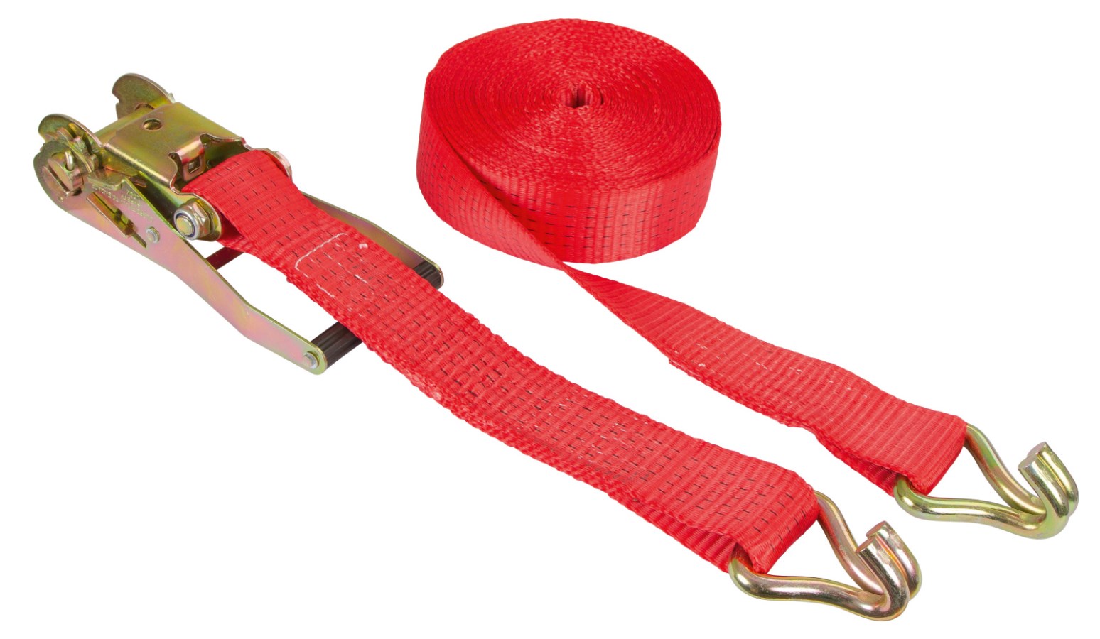 Kerbl Ratschenzurrgurt 2-teilig | rot 5000kg [50mm/8m] 
