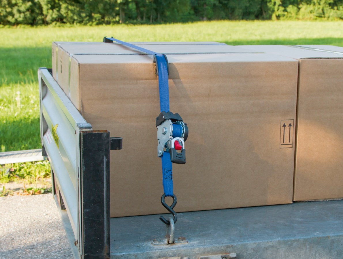 Kerbl Automatik Zurrgurt | blau 3m [25mm/250kg] 