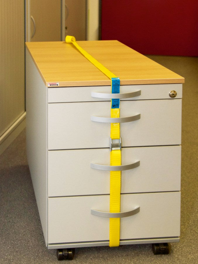 Kerbl Klemmschlossgurte 1-teilig | gelb 400kg [25mm/3m] 2Stück