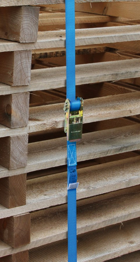 Kerbl Ratschenzurrgurt 2-teilig | blau 800kg [25mm/6m] 