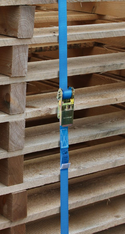 Kerbl Ratschenzurrgurt 2-teilig | blau 800kg [25mm/6m] 