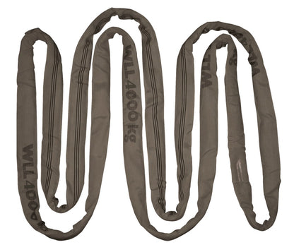 Kerbl Rundschlinge doppelt ummantelt | Tragfähigkeit 4/8t | Umfang 6m | grau