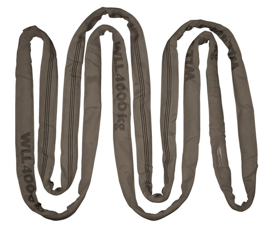 Kerbl Rundschlinge doppelt ummantelt | grau 4000kg [4m]