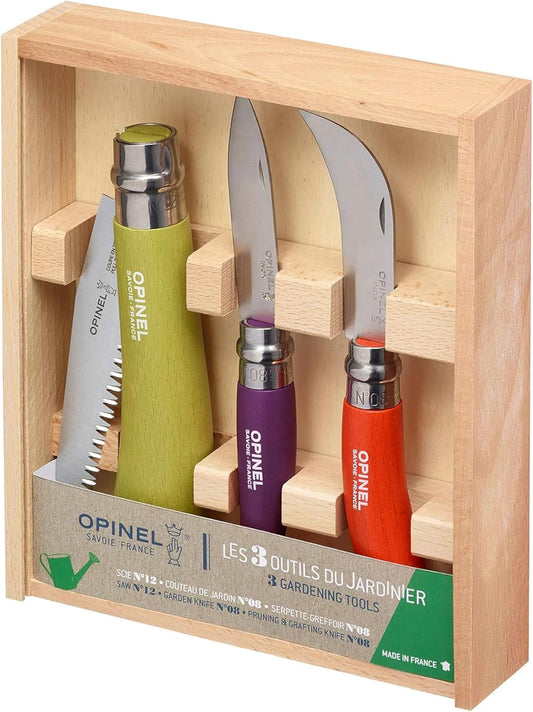 Opinel Garten-Set 3-teilig, bunt