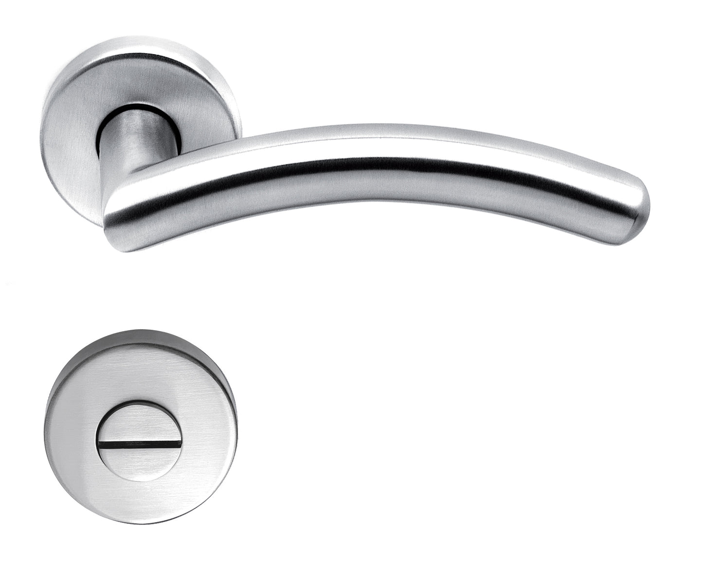 Lienbacher Edelstahl-WC-Rosetten-Garnitur | Swing