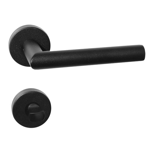Lienbacher WC-Rosetten-Garnitur | Black Soft Line