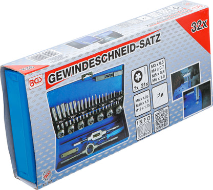 BGS Gewindeschneid-Satz | M3 - M12 | 32 teilig