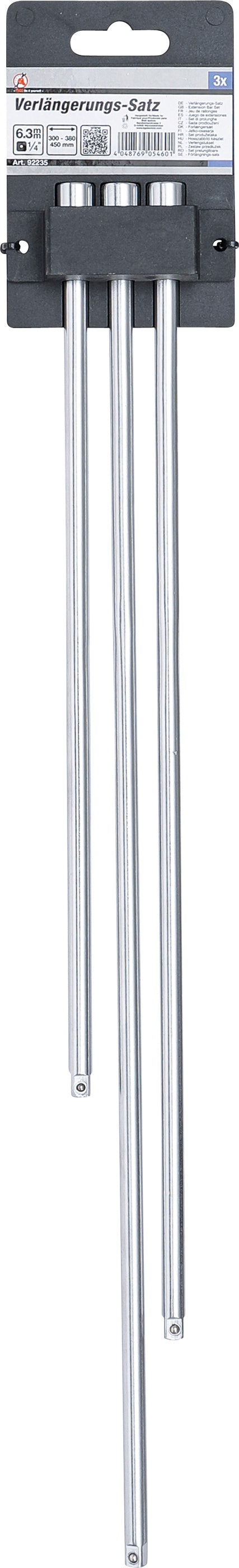 BGS Verlängerungs-Satz 1/4" | 300 / 380 / 460 mm | 3 teilig