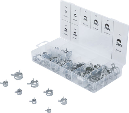 BGS Federband-Schlauchschellen-Sortiment | 80 teilig