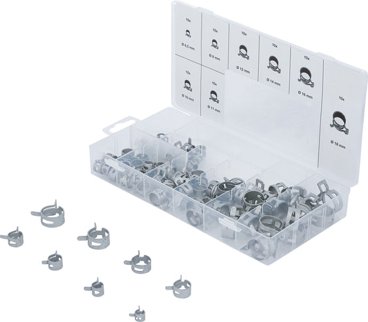 BGS Federband-Schlauchschellen-Sortiment | 80 teilig