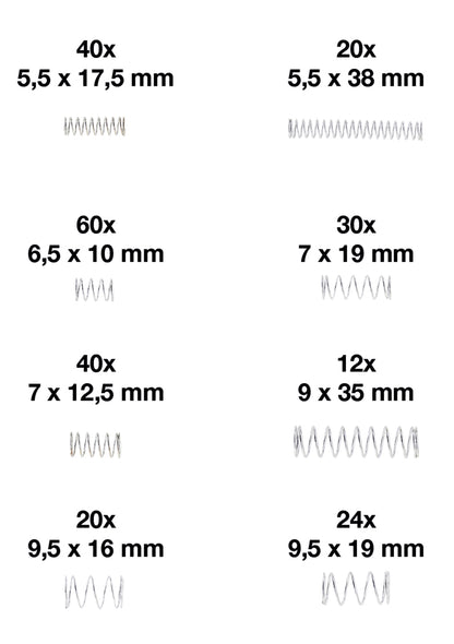 Druckfedern Sortiment 246 teilig