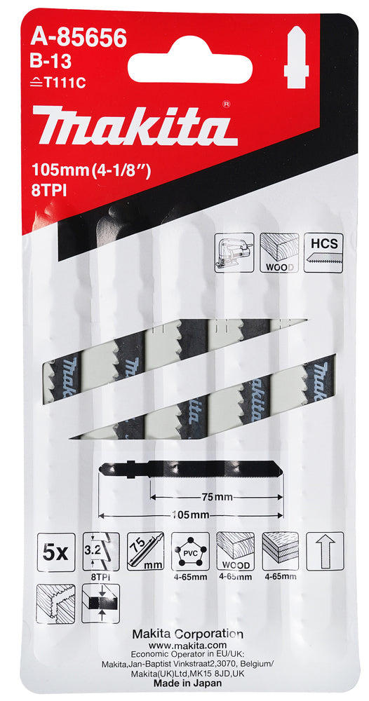 Makita Stichsägeblatt B-13 | Weichholz/Kunststoff