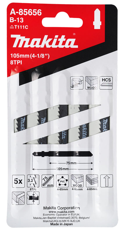 Makita Stichsägeblatt B-13 | Weichholz/Kunststoff