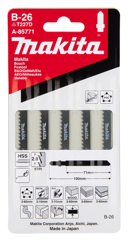 Makita Stichsägeblatt B-26 Kurvenblatt | Holz/Metall/Kunststoff