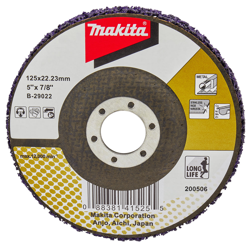 Makita Reinigungsscheibe Longlife lila 125mm
