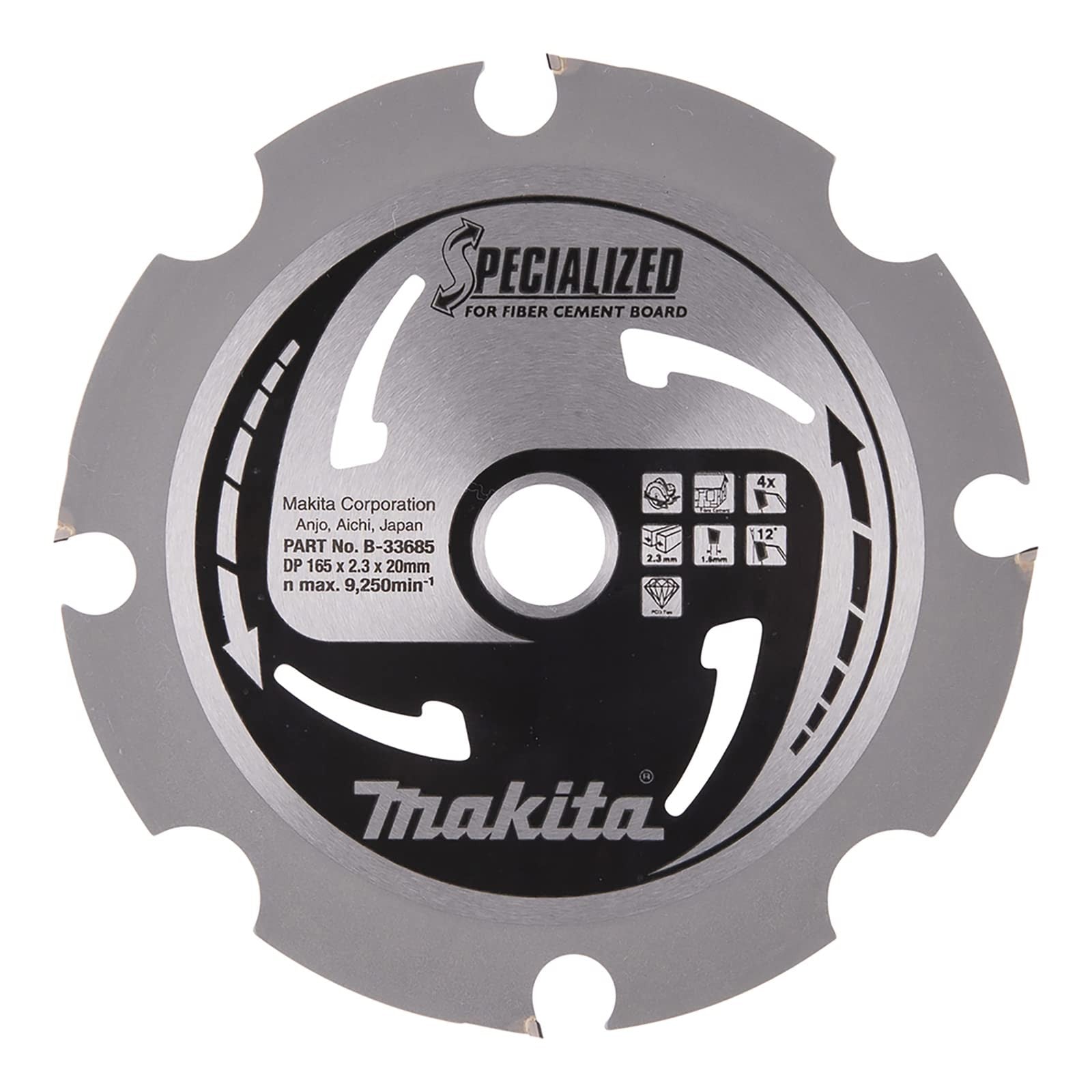 Makita Kreissägeblatt 165x20 | PCD-Diamant, 4 Zähne