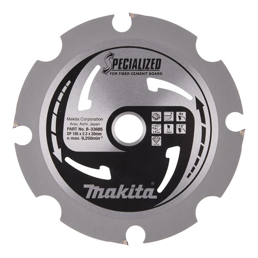 Makita Kreissägeblatt 165x20 | PCD-Diamant, 4 Zähne