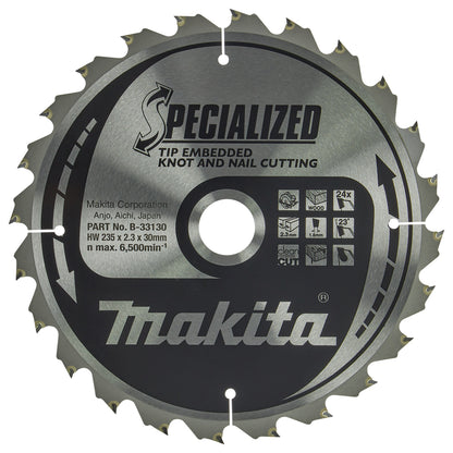 Makita "SPECIALIZED" Sägeblatt | 235x30x24Z