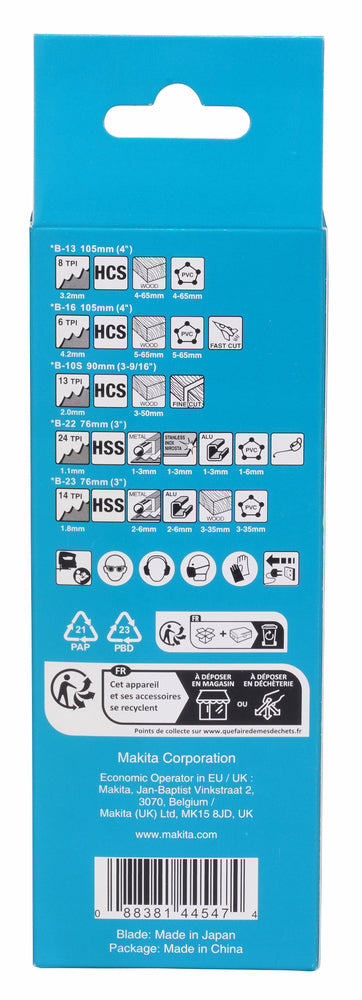 Makita Stichsägeblatt-Set | 10-teilig
