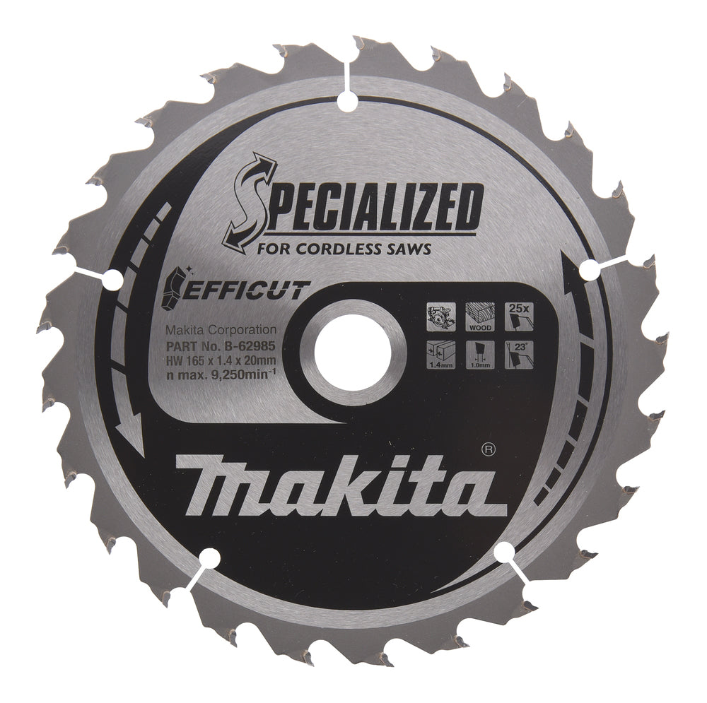 Makita Sägeblatt 165x1,4x20, 25Z EFFICUT