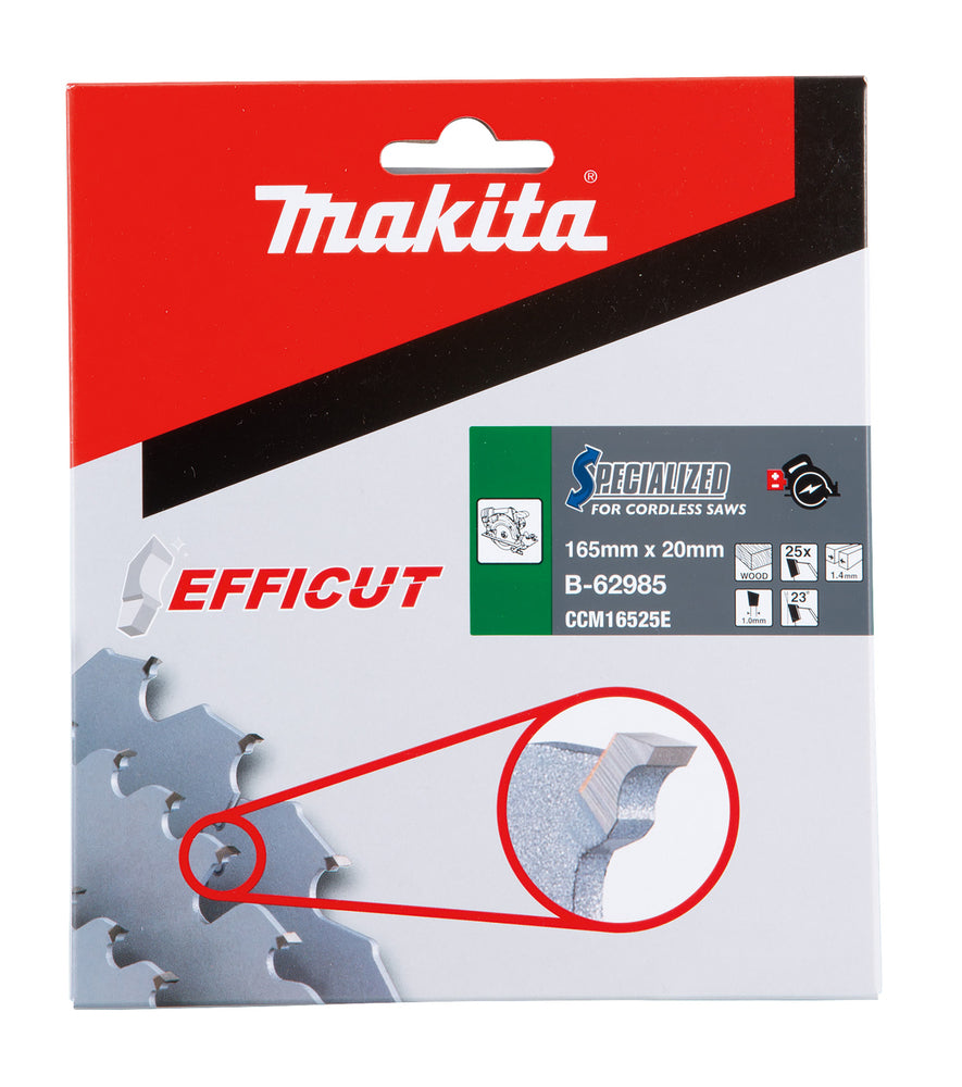 Makita Sägeblatt 165x1,4x20, 25Z EFFICUT
