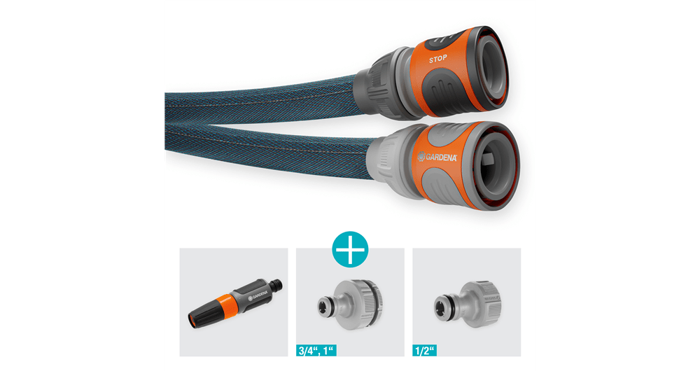Gardena Textilschlauch Set | Liano Xtreme 13mm (1/2") 20m