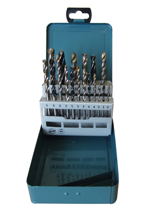 Makita Bohrer-Set für Holz/Metall/Stein | 18-teilig
