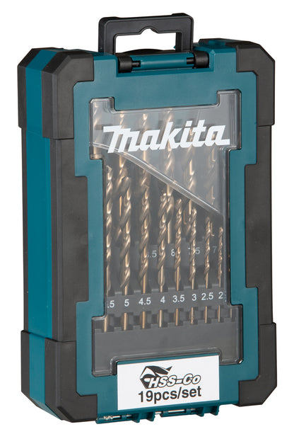 Makita Bohrer-Set HSS-Co | 19 teilig
