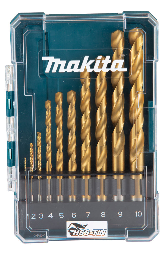 Makita Bohrer-Set HSS-TiN | 10-teilig
