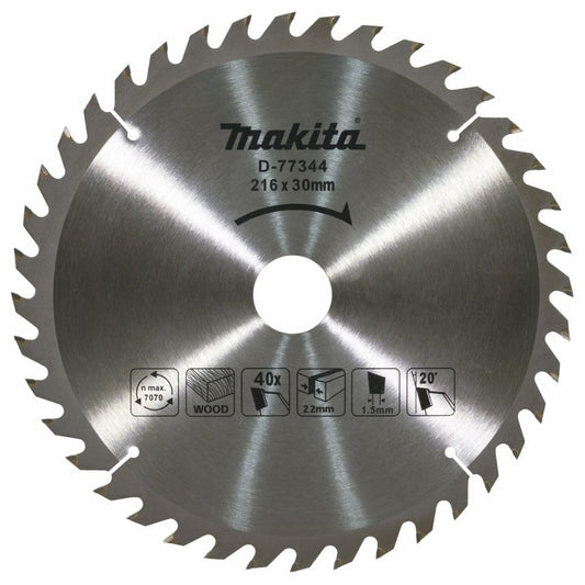 Makita Kreissägeblatt | Durchmesser 216mm, 40 Zähne