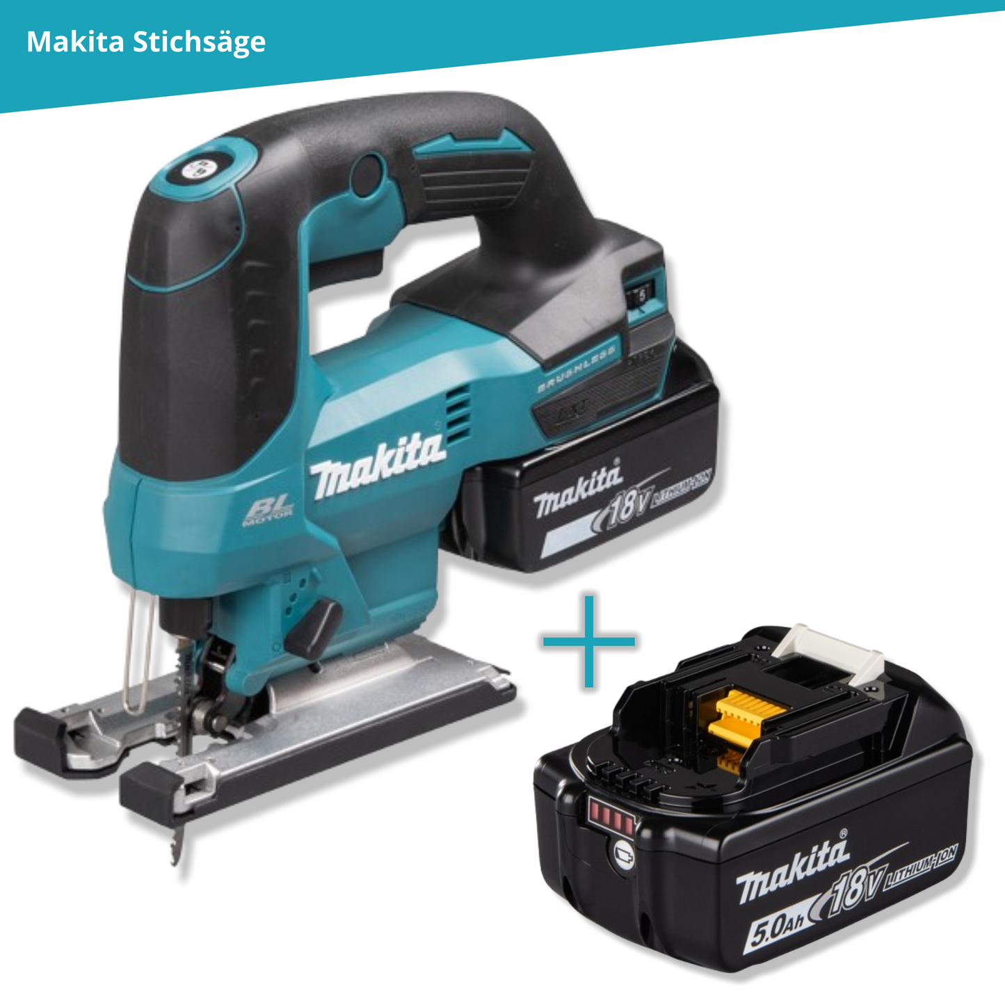 Makita Akku-Stichsäge DJV184 + Akku 5AH | BL1850B