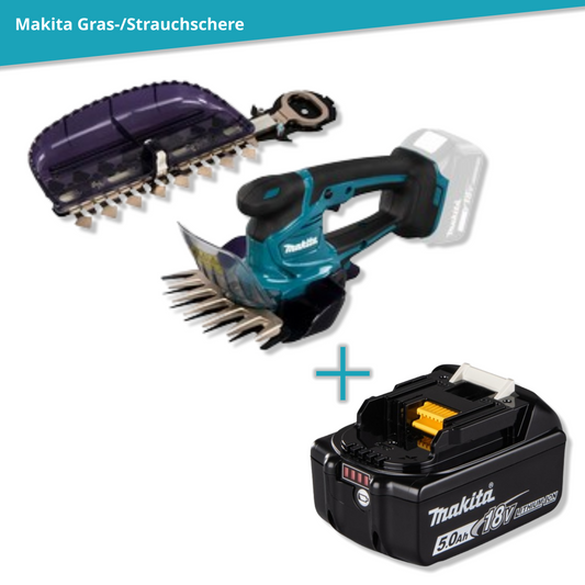 Makita Akku-Gras-/Strauchschere DUM604 + Akku 5AH | BL1850B